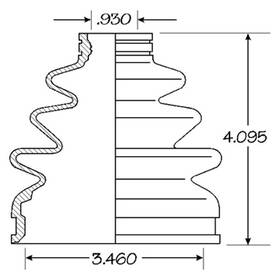 86-2178d Empi For Honda Pilot 2003-2008 Cv Joint Boot Kit