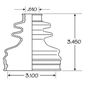 86-2188d Empi For Volvo V70 1998 Cv Joint Boot Kit