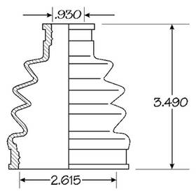 86-2227d Empi For Toyota Camry 1989-2001 Cv Joint Boot Kit