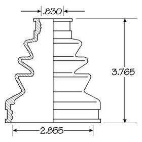 86-2233d Empi For Honda Civic 1992-2010 Cv Joint Boot Kit