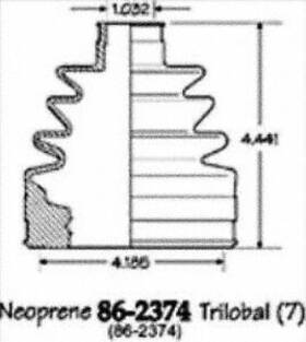86-2374d Empi Inner Boot Kit