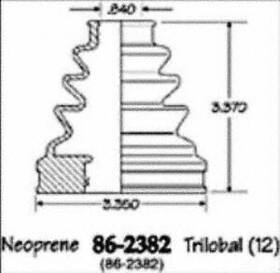 86-2382d Empi Inner Boot Kit