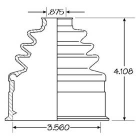 86-2403d Empi For Subaru Impreza 2003-2007 Cv Joint Boot Kit