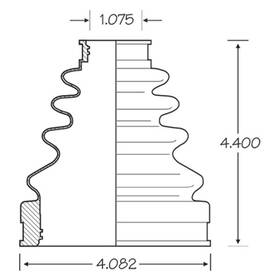 86-2417d Empi For Toyota 4runner 2003-2009 Cv Joint Boot Kit