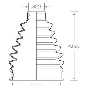 Empi 86-2454d For Honda Civic 2012 Cv Joint Boot Kit