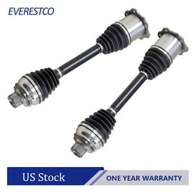 101m073083x2-e Everestco Pair Front Cv Axle Shaft Assembly For Audi A6 A7 A8 Quattro S6 S7 S8 Q5 Sq5 Rs7