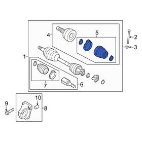 68173891aa Fiat Oe For 500l 2014-2017 Front Outer Cv Joint Boot Kit