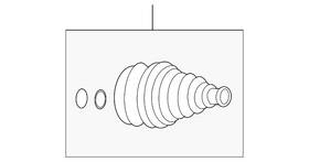 5l8z-3a331-aa Ford Genuine Outer Boot