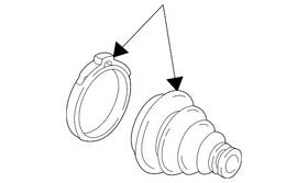 F2dz-3a331-a Ford Genuine Cv Joint Boot Kit