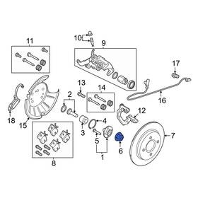 Ccpz3b477c Ford Oe For Fusion 2013-2020 Rear Cv Joint Nut