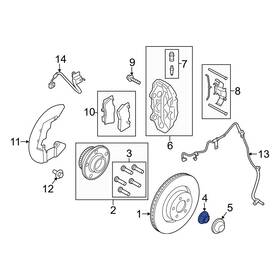 Ford Oe Fr3z3b477b For Mustang 2015-2023 Front Cv Joint Nut