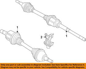 Ford Oem Bb5z3b436aa 11-19 Explorer Front Suspension Drive Axles-axle Assy