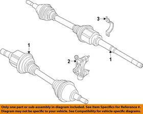 F2gz3b436ae Ford Oem 17-18 Edge Mkx Front Suspension Drive Axles-axle Assy