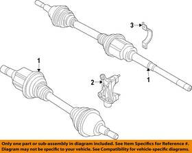 F2gz3b437m Ford Oem 15-18 Edge Front Suspension Drive Axles-axle Assy