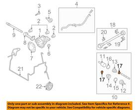 F65z3b478ca Ford Oem 04-23 Expedition Front Suspension Carrier Axles-clamp