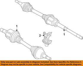 Fb5z3b437b Ford Oem 11-19 Explorer Front Suspension Drive Axles-axle Assy