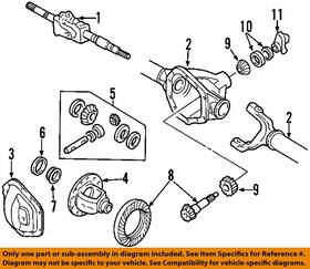 Ford Oem Fc3z3219b 05-22 F-250 Super Duty Carrier Front Axles-axle Shaft