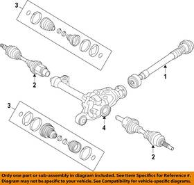 Kb3z3b436a Ford Oem 19-23 Ranger Front Suspension Drive Axles-boot Kit