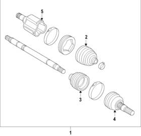 84240333 Gm Genuine Front Passenger Side Wheel Drive Shaft Tri-pot Joint
