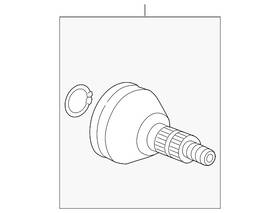 20917507 Gm Genuine Parts Front Wheel Half-shaft Constant Velocity Cv Joint