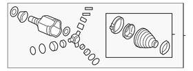 95299638 Gm Genuine Parts Front Wheel Half-shaft Constant Velocity Cv Inner Joint
