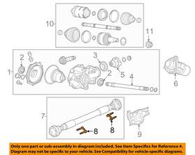 20813566 Gm Oem 10-19 Ats Srx Rear Suspension Drive Shaft-flange Retainer