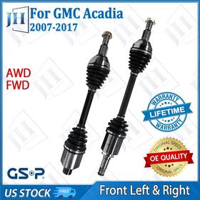 B2cv015 Gsp Oe Front Pair Cv Axle Shaft For 07-17 Gmc Acadia Chevy Traverse Enclave Awd Fwd
