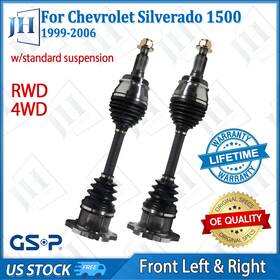 Gsp B2cv016 Oe Front Pair Lh Rh Cv Axle Shaft Set For 88-06 Chevy Gmc Sierra Silverado 1500