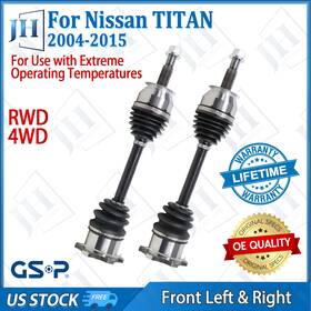 B2cv068xd Gsp Oe Front Pair Left Right Cv Axle Shaft For 2004-2015 Nissan Titan Armada Rwd 4wd