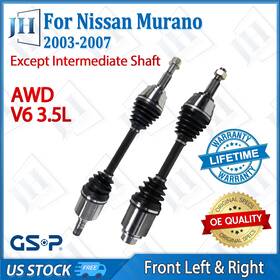 B2cv069 Gsp Oe Front Pair Cv Axle Shaft Set For 2003 04 05 06 07 Nissan Murano V6 3.5l Awd