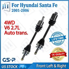 B2cv081 Gsp Oe Front Pair Cv Axle Shaft Set For 01 02 03 04 05 06 Hyundai Santa Fe 4wd 2.7l