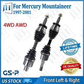 B2cv090 Gsp Oe Front Left Right Pair Cv Axle Shaft Set For 97-01 Mercury Mountaineer 4wd Awd