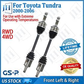 B2cv160xd Gsp Oe Front Pair Cv Axle Shaft For 00-06 Toyota Tundra Sequoia Rwd 4wd Xtreme Duty