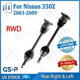 B2cv173 Gsp Oe Rear Left Right Pair Cv Axle Shaft Set For 2003-2009 Nissan 350z Rwd V6 3.5l