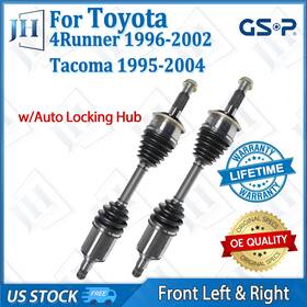 B2cv188 Gsp Oe Front Pair Cv Axle Set For 1995-04 Toyota Tacoma 4runner With Auto Locking Hub