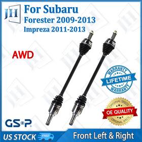 B2cv190 Gsp Oe Front Pair Cv Axle Shaft Set For 2009-2014 Subaru Forester Impreza Wrx Awd