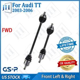 B2cv473 Gsp Oe Front Pair Left Right Cv Axle Shaft Set For 2003-2006 Audi Tt L4 1.8l Fwd