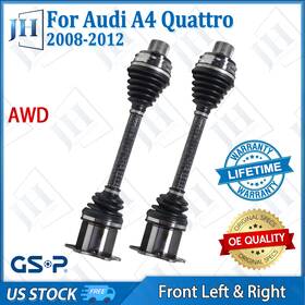B2cv481 Gsp Oe Front Pair Left Right Cv Axle Shaft Set For 2008-12 Audi A4 A5 Quattro Awd