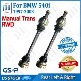 B2cv499 Gsp Oe Rear Pair Cv Axle Shaft Set For 1997-2003 Bmw 540i V8 4.4l Rwd Manual Trans