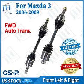 B2cv597 Gsp Oe Front Pair Cv Axle Shaft Set For 2005-2009 Mazda 3 L4 2.0l Fwd Auto Trans