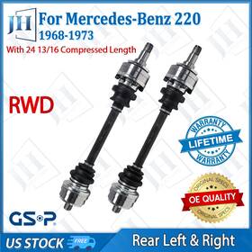 B2cv629 Gsp Oe Rear Left Right Cv Axle Shaft Set For 66-85 Benz 220 250 220d 450sel 240d Rwd