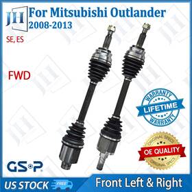 Gsp B2cv634 Oe Front Pair Cv Axle Shaft Set For 2008-13 Mitsubishi Outlander Se Es L4 Fwd