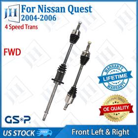 B2cv681 Gsp Oe Front Pair Left Right Cv Axle Shaft Set For 2004-06 Nissan Quest V6 3.5l Fwd