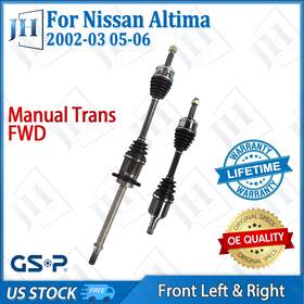 B2cv708 Gsp Oe Front Pair Left Right Cv Axle Shaft For 02-03 05-06 Nissan Altima Fwd Manual