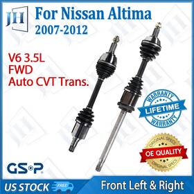B2cv721 Gsp Oem Front Pair Cv Axle Shaft Set For 2007-12 Nissan Altima V6 3.5l Fwd Auto Cvt