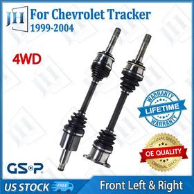 B2cv760 Gsp Oe Front Left Right Pair Cv Axle Shaft Set For 1999-2004 Chevy Tracker 4wd