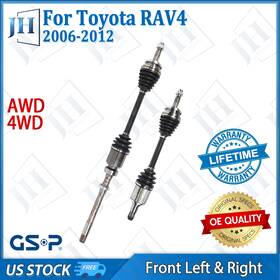 Gsp B2cv778 Oe Front Pair Left Right Cv Axle Shaft Set For 2006-12 Toyota Rav4 4wd Awd 2.5l