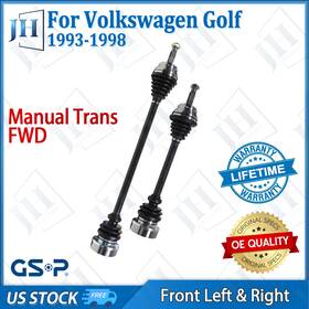B2cv839 Gsp Oe Front Pair Cv Axle Shaft For 1993-98 Volkswagen Golf Jetta Cabrio Fwd Manual