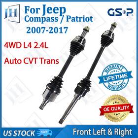 B2cv892 Gsp Oe Front Pair Cv Axle Shaft For 2007-2016 Jeep Patriot Compass 4wd 2.4l Auto Cvt