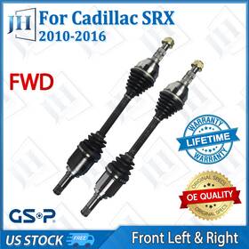B2cv940 Gsp Oe Front Pair Cv Axle Shaft Set For 2010-2016 Cadillac Srx V6 3.0l 3.6l Fwd